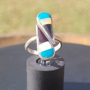 Vintage Zuni Inlay Ring