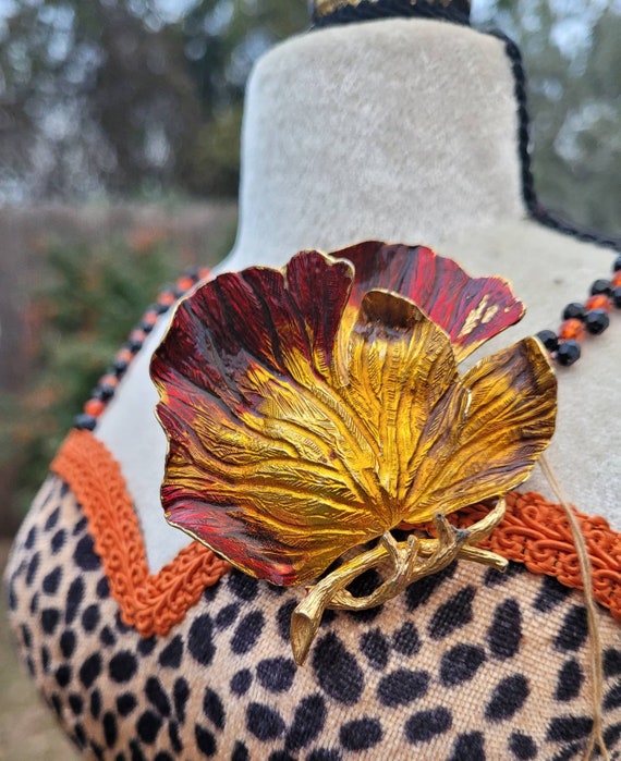 Autumn Leaf Brooch - image 1