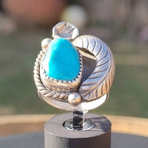 Vintage Sleeping Beauty Turquoise Ring