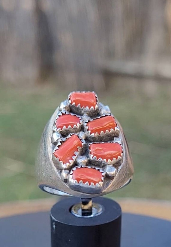 Vintage Mediterranean Coral Ring