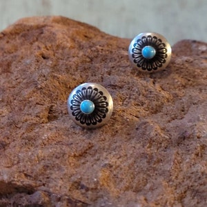 Vintage Sleeping Beauty Blossom Earrings
