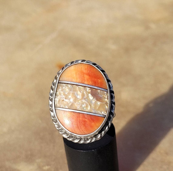Vintage Spiny Oyster Ring - image 1