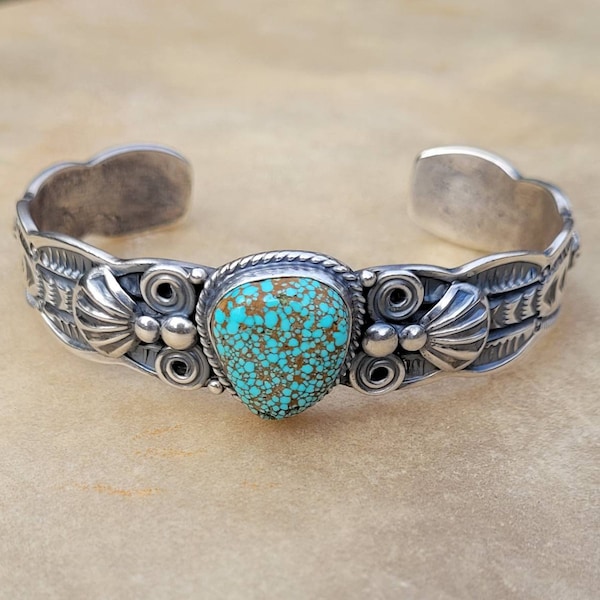 D. Cadman Mine #8 Turquoise Cuff