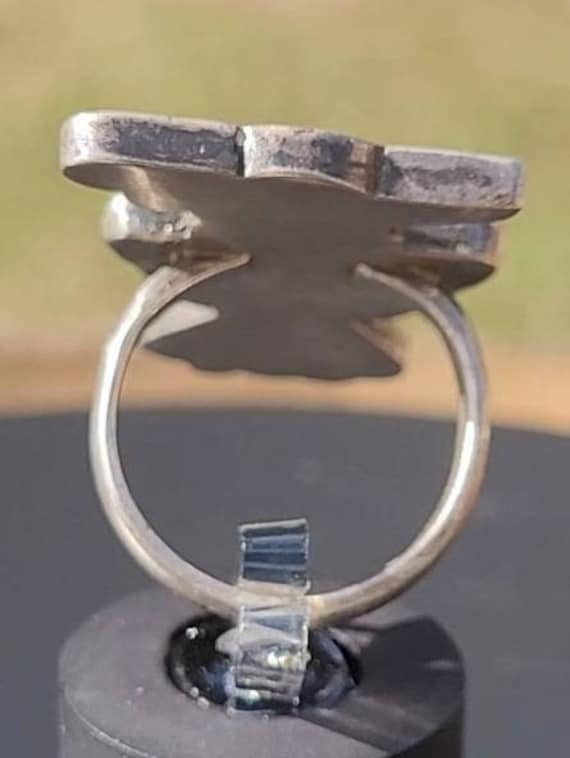 Vintage Zuni Inlay Ring View 4