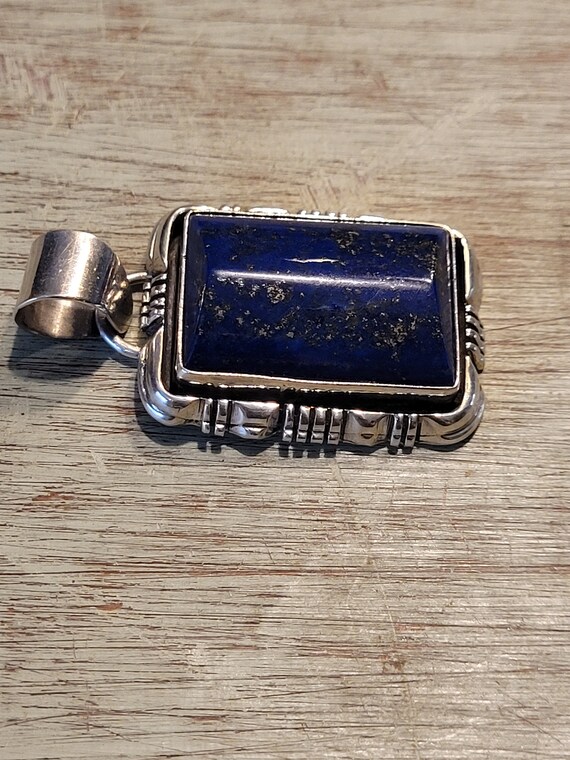 Lapis Lazuli and Sterling Silver Pendant - image 2