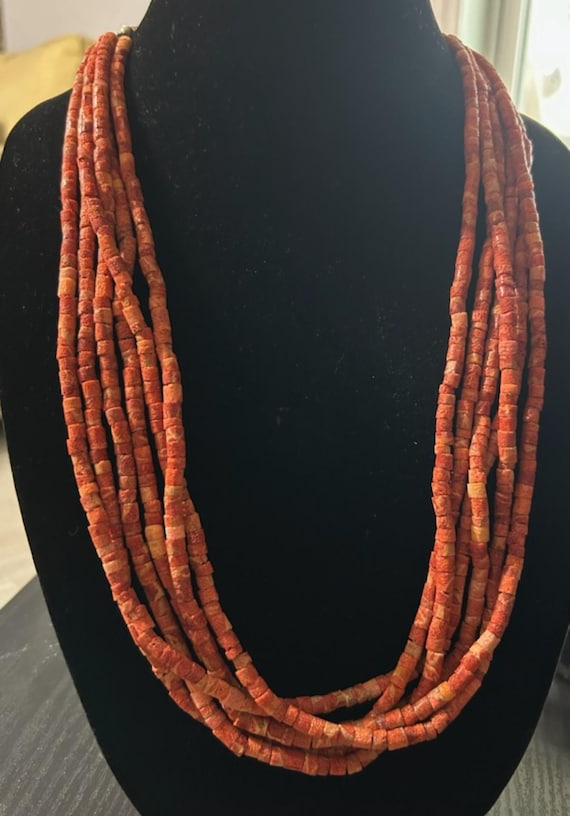 ヴィンテージ ネイティブアメリカン ナバホ コーラル ヘイシ