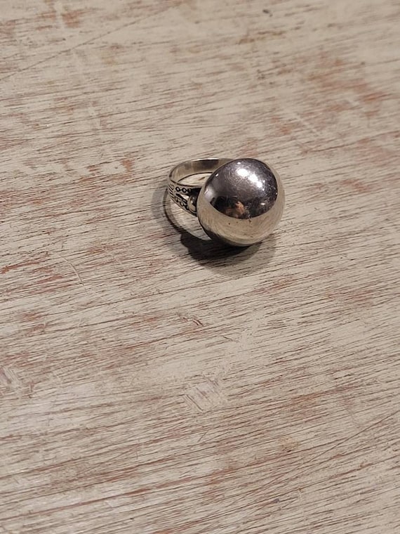 Sterling Silver Satellite Dome Ring - image 1