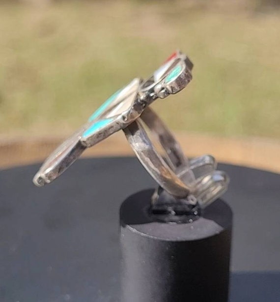 Vintage Zuni Inlay Ring View 3
