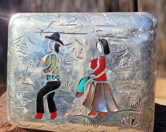 Vintage Hopi/Zuni Belt Buckle