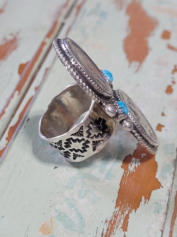 Buffalo Nickle SS Adjustable Ring - image 2