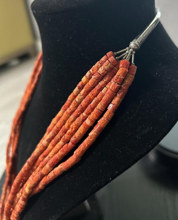 ヴィンテージ ネイティブアメリカン ナバホ コーラル ヘイシ