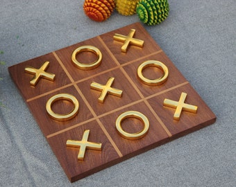 Coffee table decor tic tac toe game | table decor for living room | table top decor | farmhouse and boho decor | home decor living room