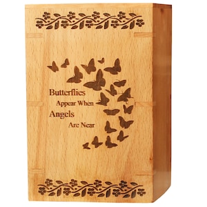 Urns for Human Ashes | Urns for ashes | Personalized wooden cremation urn | cremation box | wooden urns for human ashes | Wooden Funeral Urn
