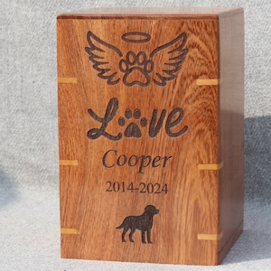 Dog Breed Engraved Urn | Custom Pet Urn | Full Customizable Urn | Personalized Urn