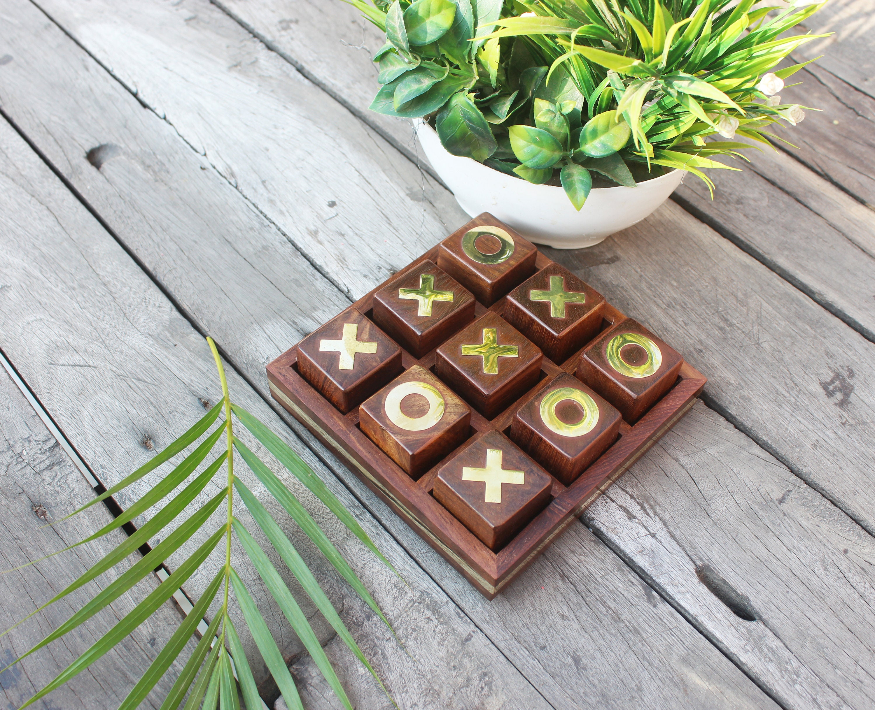 Marble Tic Tac Toe - Decorative Coffee Table Games - Dear Keaton