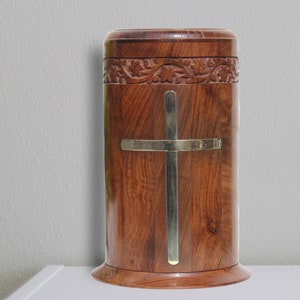 wooden cremation urn | urns for ashes | cremation box | carving wooden urn | wooden urn for human ashes | wooden urns | urn for mom and dad