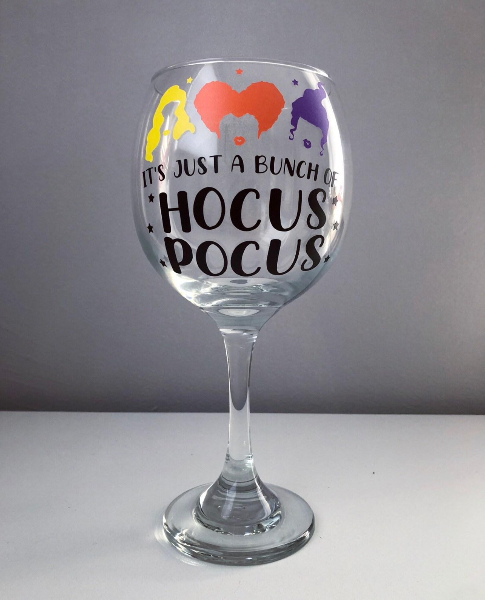 Hocus Pocus Wine Glass & Cocktail Glass / Halloween Wine Etsy