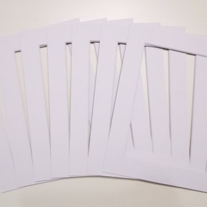 Pack of 10 picture Photo Mounts Bespoke Computer Cut Black Or White