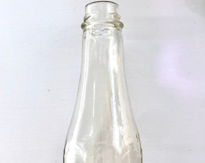 Vintage Heinz Ketchup Bottle, Clear Glass Bottle, Found at Sea Etsy