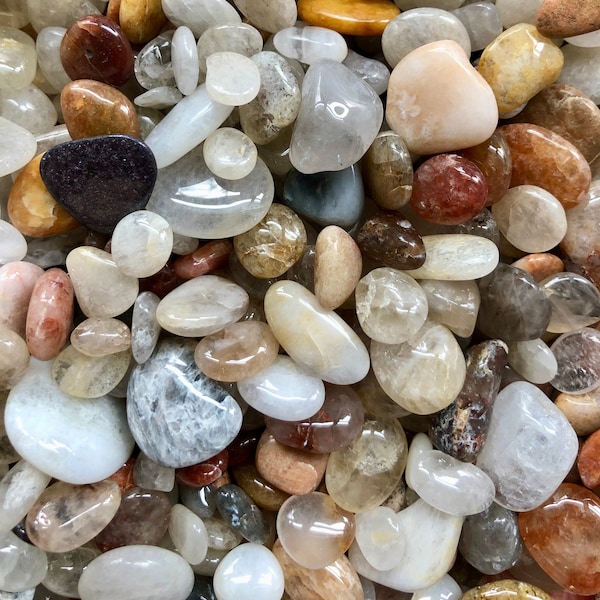 Polished Rocks | Tumbled Beach Stones | Vase Filler | Garden Pebbles | Smooth Ocean Rocks