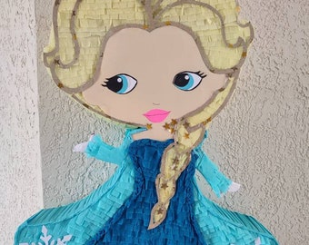 Frozen Elsa piñata H45xW10xL40