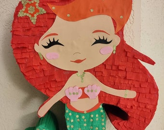 Pinata mermaid Ariel H45xP10xL30