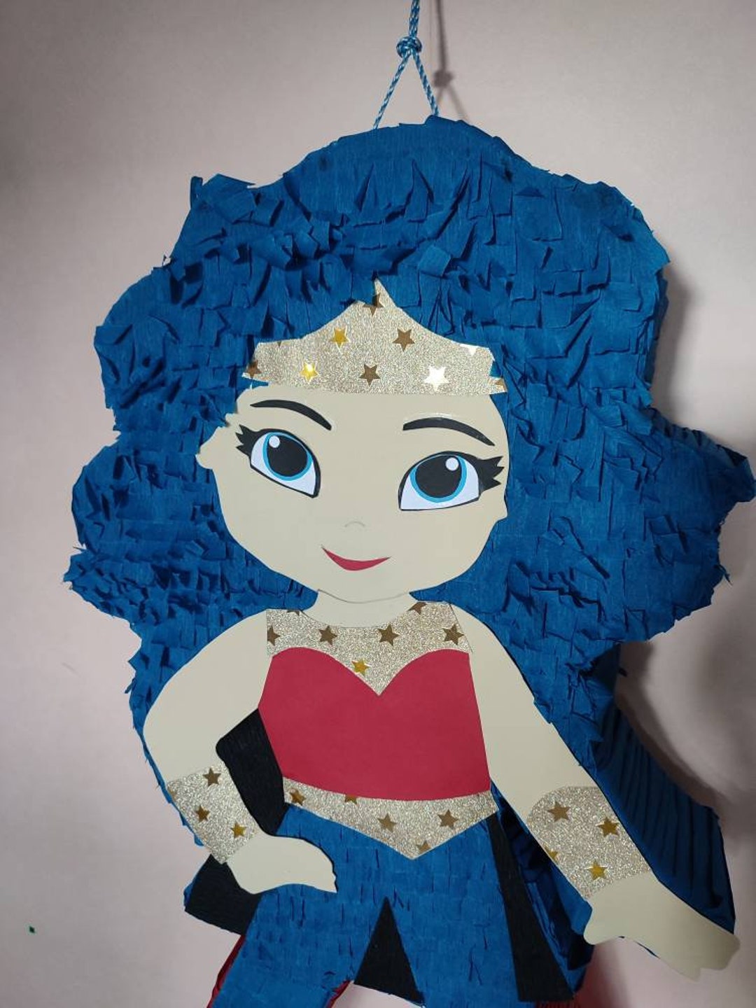 Superheroes Pinata, Superheroes Birthday Party Birthday Wonder Woman Party  -  Israel