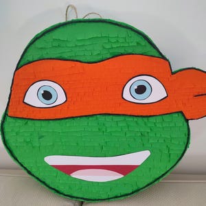 Pinata Żółw Ninja Michelangelo H40xP12xL41cm, ręcznie robiona, nowa