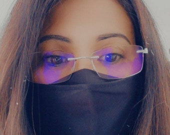 Anti-fog fabric face masks, 100% cotton