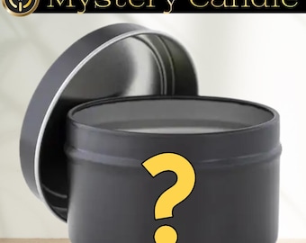Mystery Candle – Surprise Scent in 6oz Tin – FFXIV, Dungeons & Dragons, or Aromatherapy Inspired – Soy Wax, Hand Poured