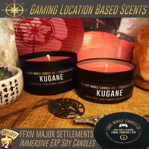 Kugane Sojawachs Kerze Final Fantasy XIV Immersive Erfahrung Aromatherapie für Gamer
