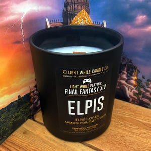 FFXIV Elpis Candle – Pear & Moonflower Sweet Cream Scent