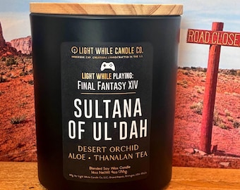 FFXIV Sultana of Ul’dah Candle – Sea Salt and Desert Orchid