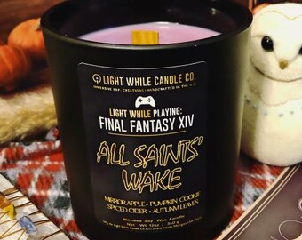 FFXIV All Saints’ Wake Candle – Apple & Pumpkin – Spiced Cider Scent
