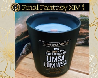 Limsa Lominsa Candle: Leather, Cedar & Tobacco - Final Fantasy XIV Soy Wax