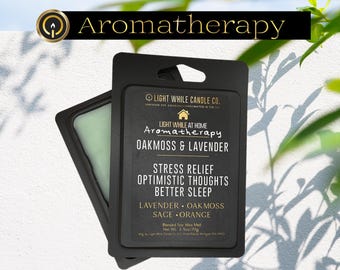 Oakmoss Lavender Aromatherapy Wax Melts: Stress Relief, Restful Sleep