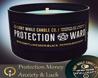 Witch Intention Candle: Protection, Luck & Prosperity Spellwork