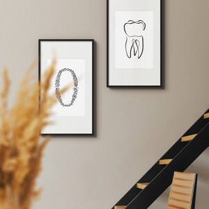 10 Dental Drawings, Dentist Wall Art Set, Dentistry Art Print Bundle ...