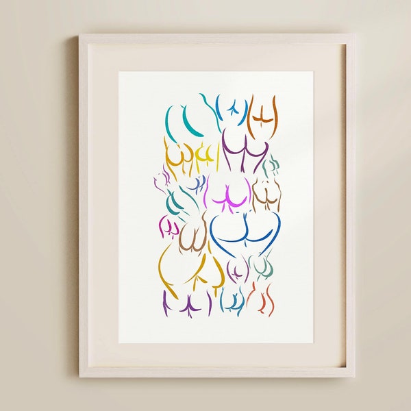 Naked Woman Butt Art - Etsy Australia