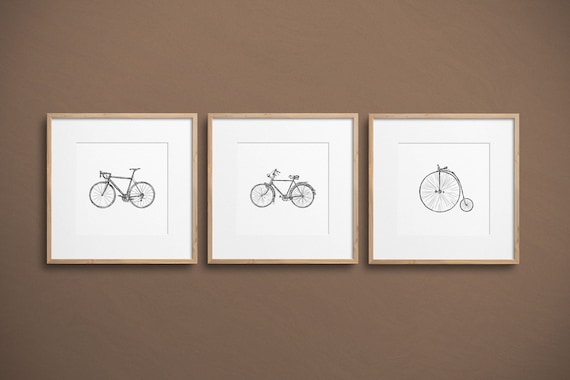wallart art posters poster prints bedroom party Cyclist print quote 