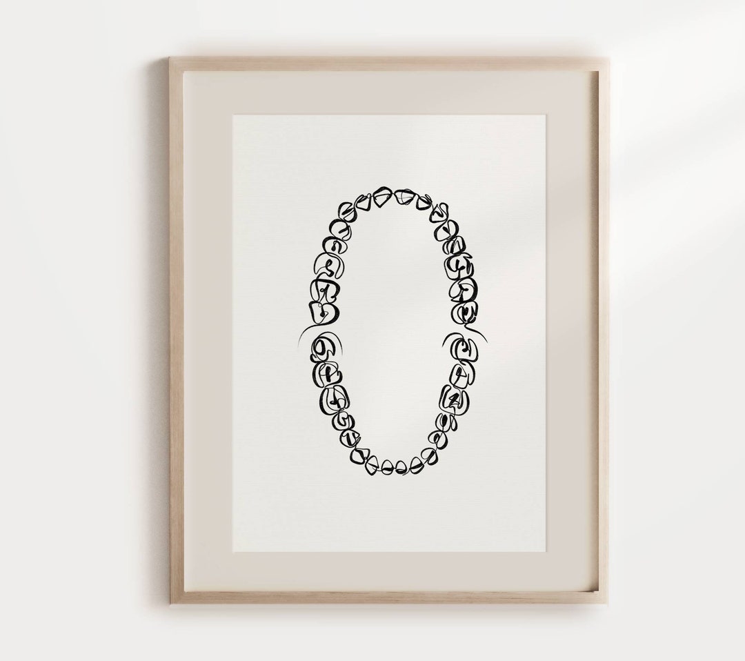 Teeth Fine Art Print, Dental Printable Wall Art, Dentist Poster Decor ...