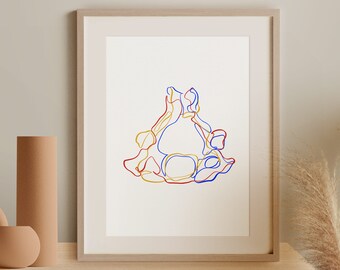 Wirbel-Knochen-Linie-Kunst, Chiropraktik druckbare Wandkunst, Anatomie Linie Malerei, medizinische abstrakte Illustration, Doktor Kunstdruck, Wirbelsäule Kunst