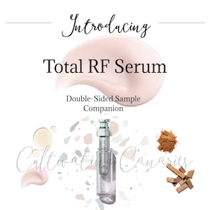 Rodan e Fields - *NOVO* Cartões complementares infográficos do total RF Serum - Frente e verso - Pronto para compartilhar!