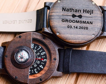 Gifts For Groomsmen, Groomsman Gifts, Groomsmen Asking Gifts, Non Traditional Groomsmen Gifts -Groomsmen Watches With Personalized Engraving
