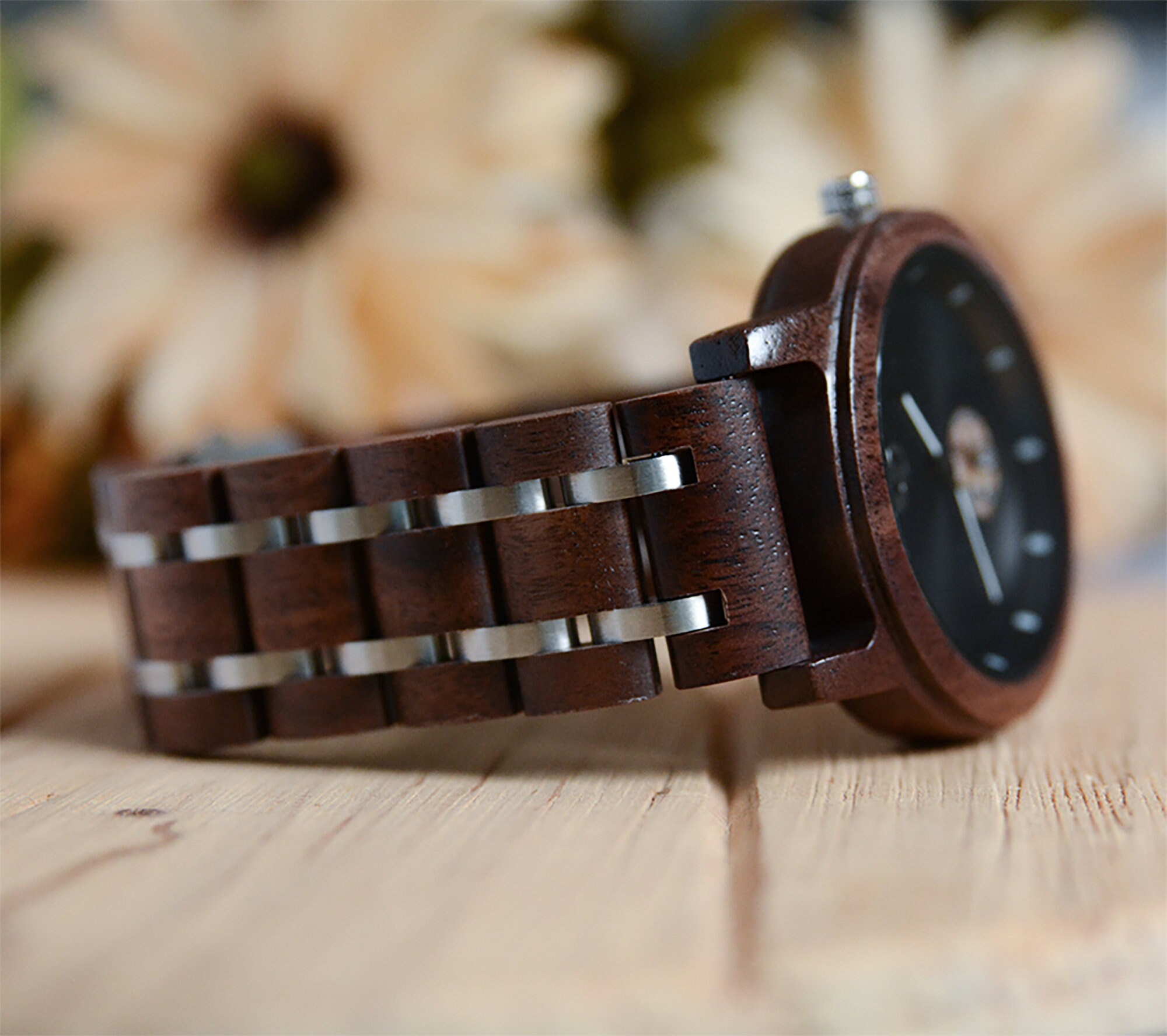 Minimalist wood sale watch