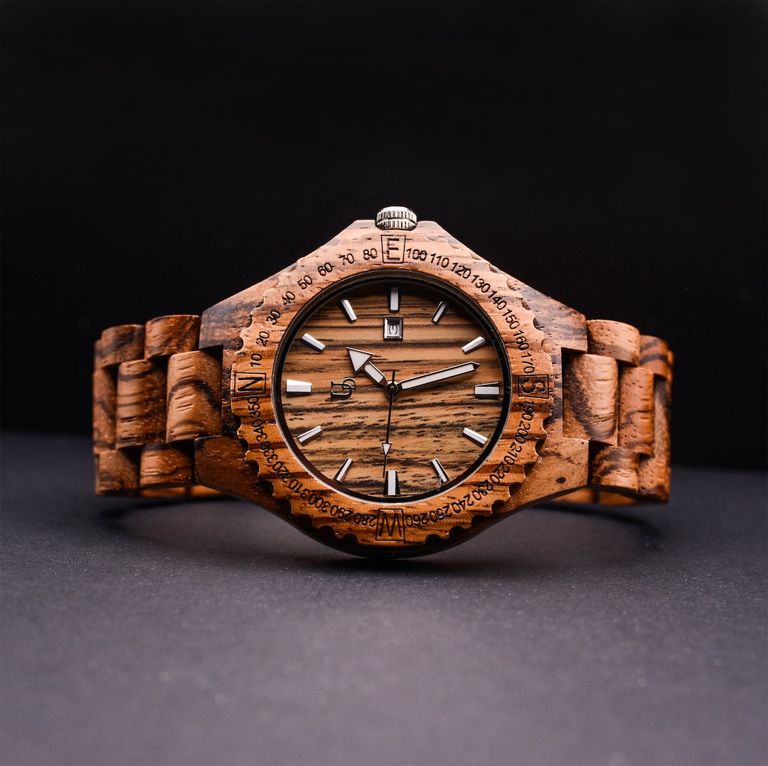 Orologi in legno per uomo, Orologio in legno uomo zebra, Orologio  personalizzato, Orologio inciso, Orologi in legno per uomo Regali di San  Valentino