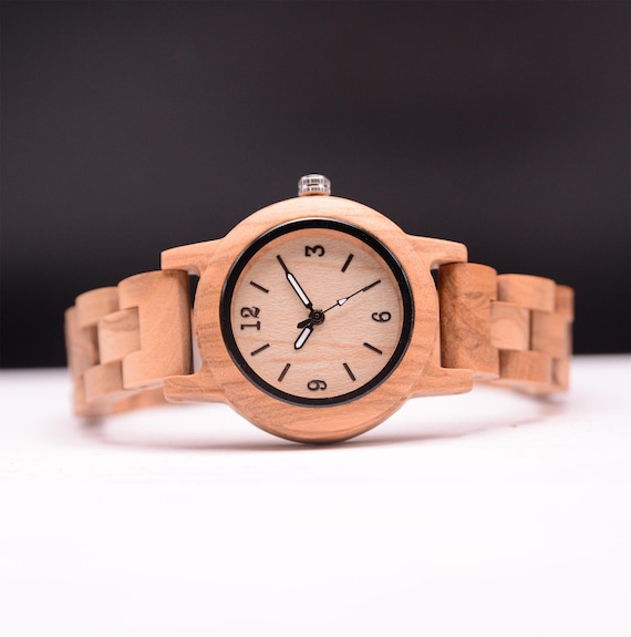 Wooden Watches for Women Men: Minimalist Wooden Watch With Wood