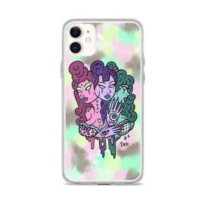 Deb Art 3 Faces iPhone Case, LA Artist, Original Artwork iPhone Case, iPhone 11, iPhone 11 Pro, iPhone 11 Pro Max