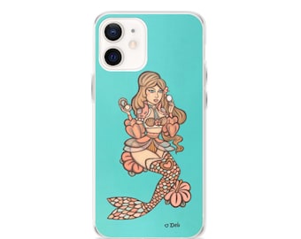 Boho Mermaid iPhone Case, iPhone 12 mini, iPhone 12, iPhone 12 Pro, iPhone 12 Pro Max