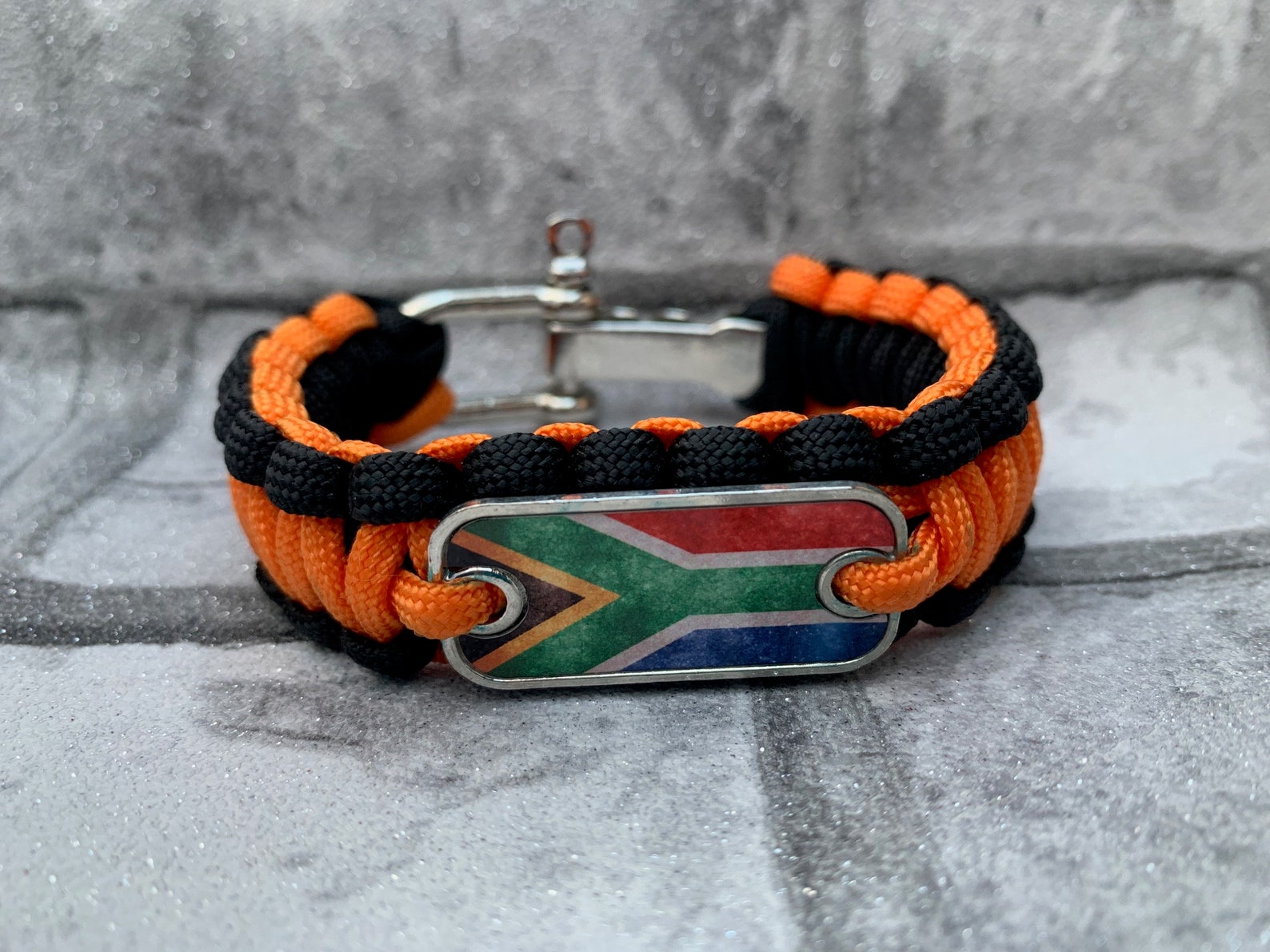 South Africa Flag Paracord wristband Etsy